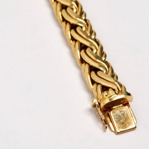 Vintage Tiffany & Co. 18k Yellow Gold Byzantine Bracelet - Picture 4 of 9